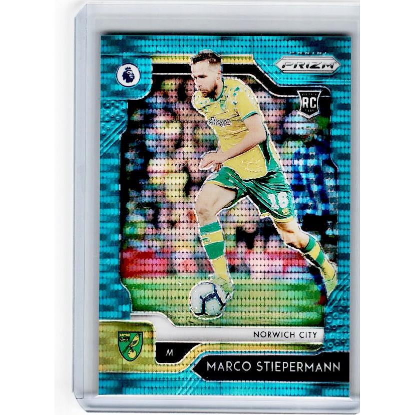 2019-20 Prizm EPL Breakaway Soccer MARCO STIEPERMANN Rookie Teal Prizm 12/35-Cherry Collectables