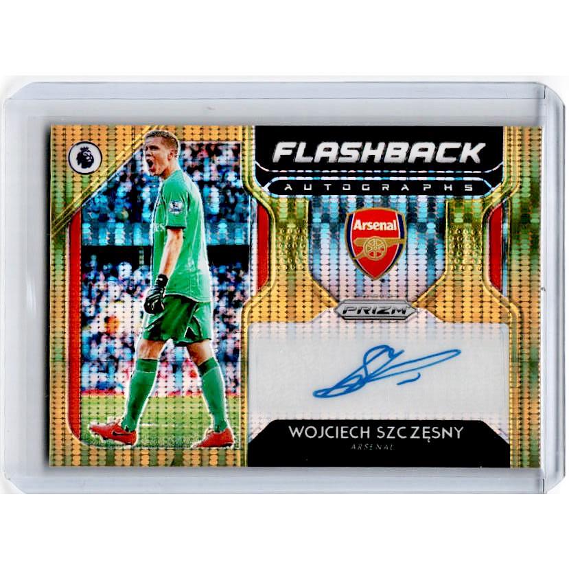 2019-20 Prizm EPL Breakaway Soccer WOJCIECH SZCZESNY Flashback Auto Gold 5/10-Cherry Collectables