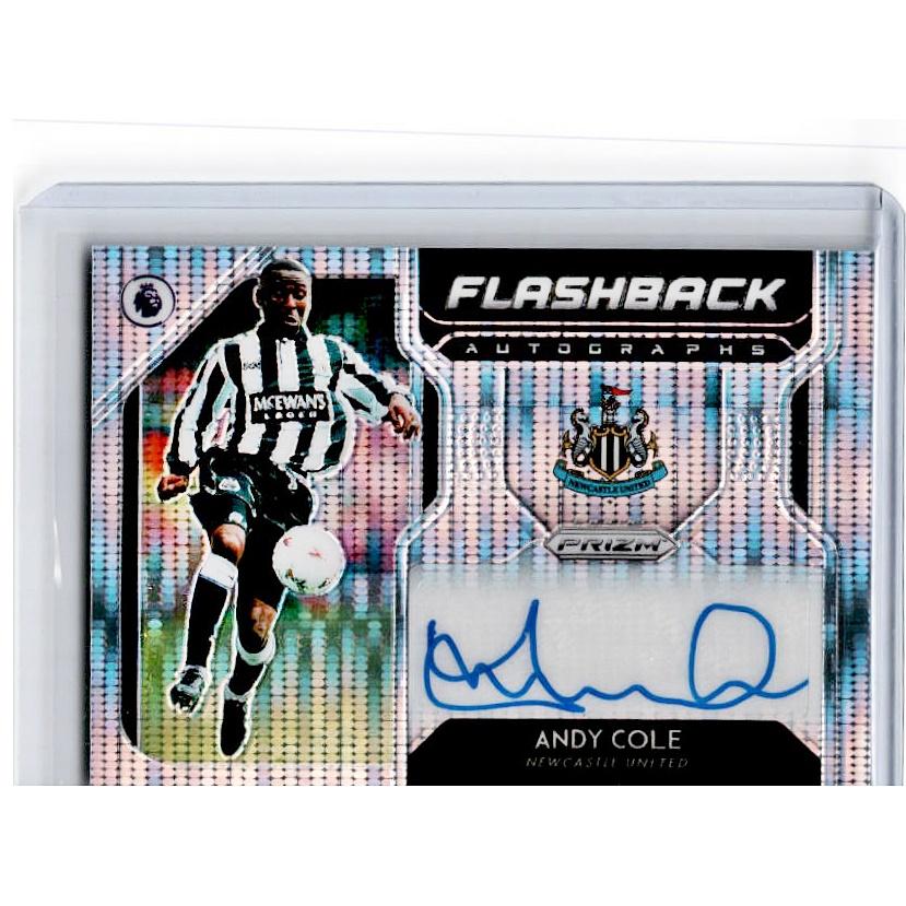 2019-20 Prizm EPL Breakaway Soccer ANDY COLE Flashback Auto 82/100-Cherry Collectables