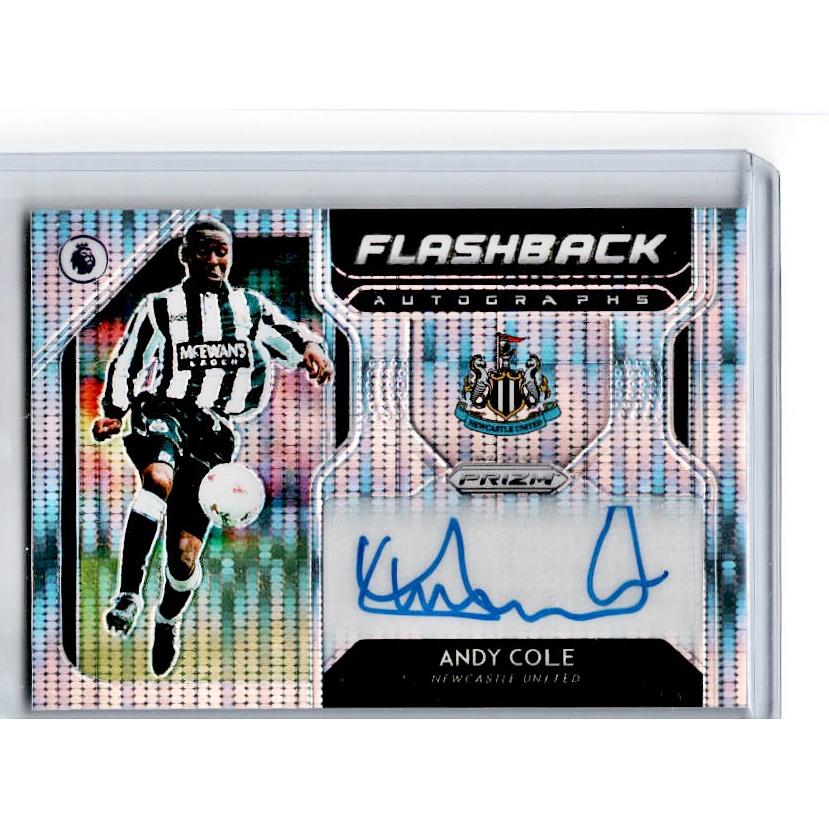 2019-20 Prizm EPL Breakaway Soccer ANDY COLE Flashback Auto 61/100-Cherry Collectables