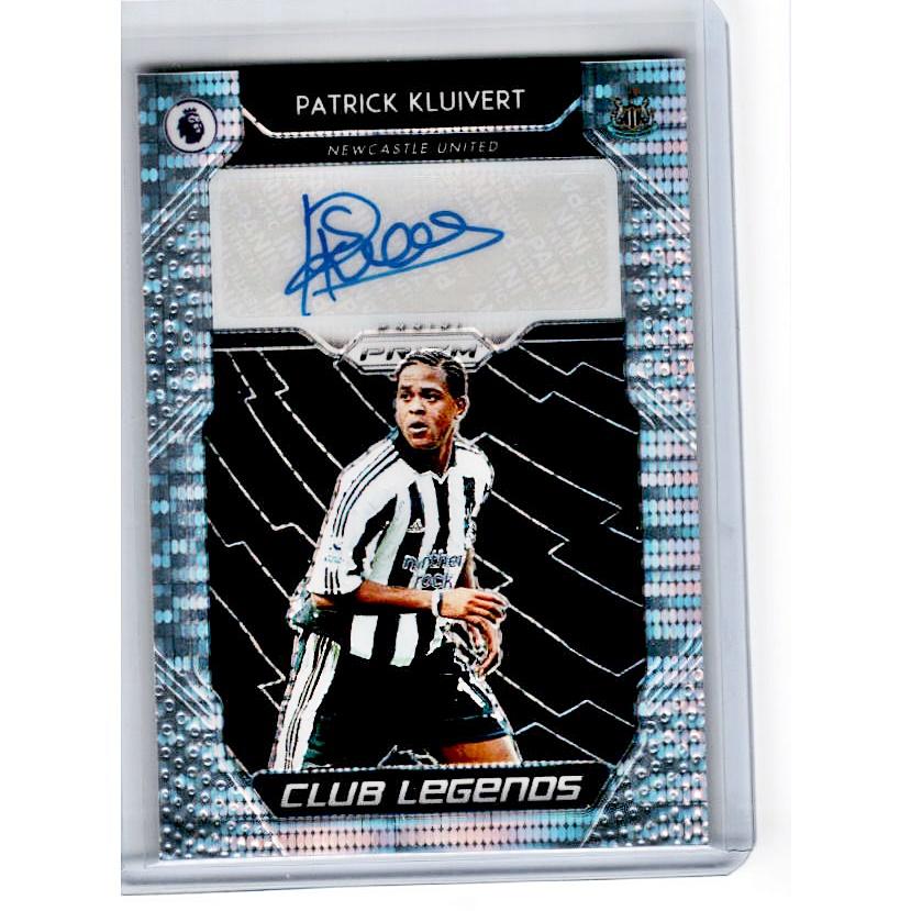 2019-20 Prizm EPL Breakaway Soccer PATRICK KLUIVERT Club Legends Auto 27/100-Cherry Collectables