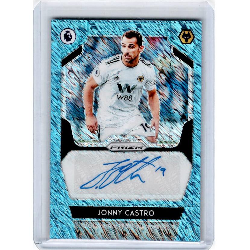 2019-20 Prizm EPL Soccer JONNY CASTRO Blue Shimmer Auto FOTL #JNY-Cherry Collectables