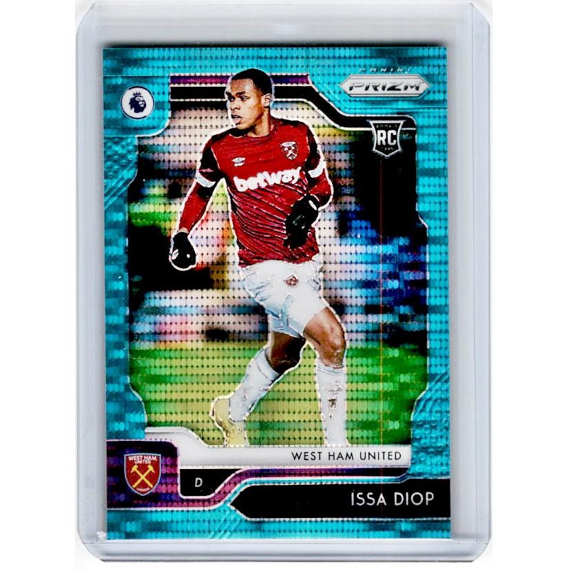 2019-20 Prizm EPL Breakaway Soccer ISSA DIOP Rookie Teal Prizm 20/35-Cherry Collectables