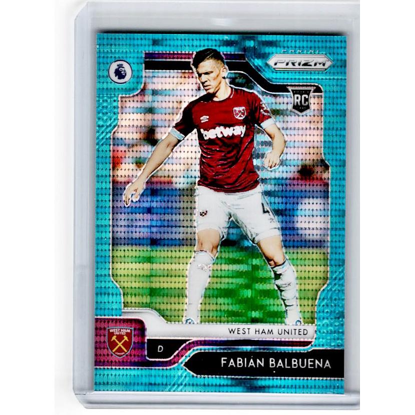 2019-20 Prizm EPL Breakaway Soccer FABIAN BALBUENA Rookie Teal Prizm 35/35-Cherry Collectables