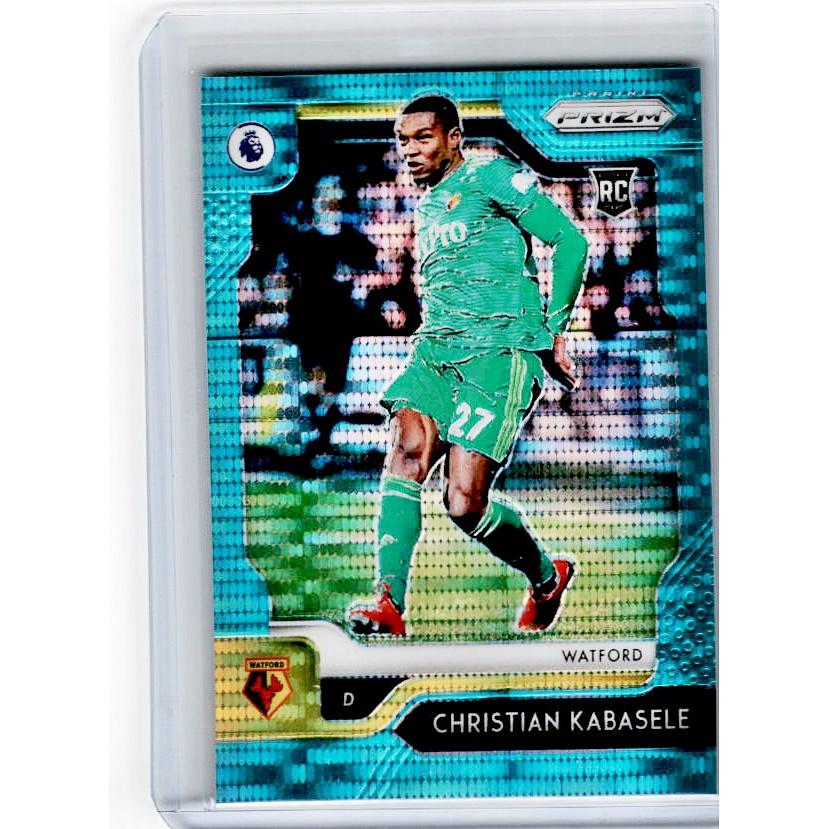 2019-20 Prizm EPL Breakaway Soccer CHRISTIAN KABASELE Rookie Teal Prizm 8/35-Cherry Collectables