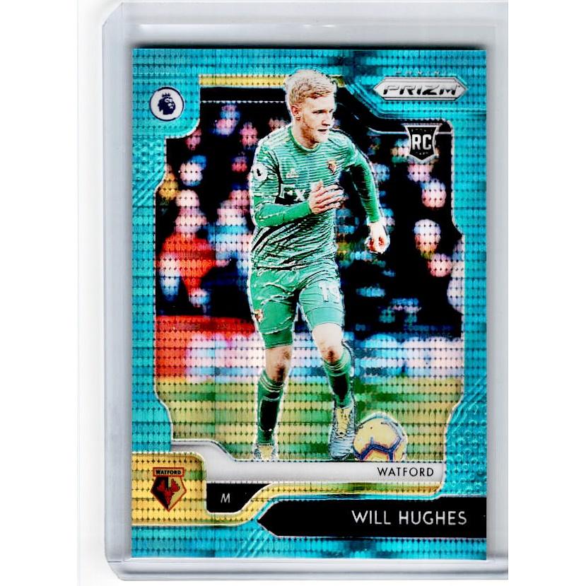 2019-20 Prizm EPL Breakaway Soccer WILL HUGHES Rookie Teal Prizm 6/35-Cherry Collectables