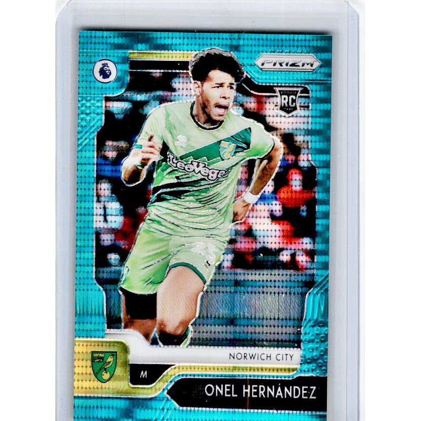 2019-20 Prizm EPL Breakaway Soccer ONEL HERNANDEZ Rookie Teal Prizm 2/35-Cherry Collectables
