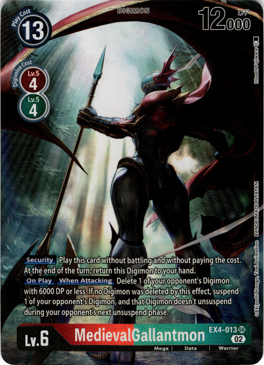 ALTERNATE ART MedievalGallantmon  EX4-013 SR -  EX04 Alternative Being