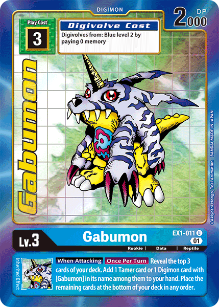 Alternate Art Gabumon Ex1-011 - Ex01 Classic Collection