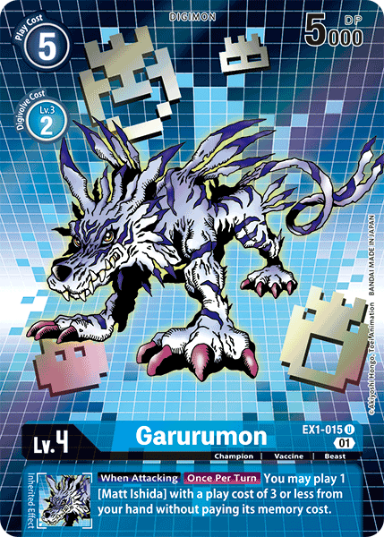 Alternate Art Garurumon Ex1-015 - Ex01 Classic Collection