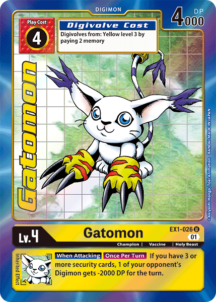 Alternate Art Gatomon Ex1-026 - Ex01 Classic Collection