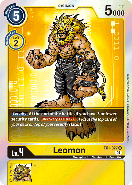 Leomon (EX1-027) Rare -  Classic Collection