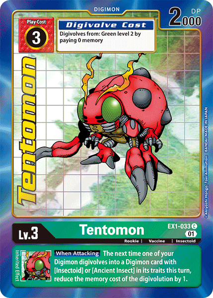 Alternate Art Tentomon Ex1-033 - Ex01 Classic Collection