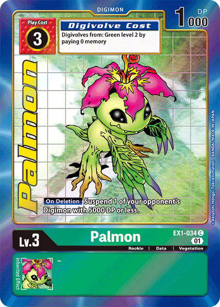 Alternate Art Palmon Ex1-034 - Ex01 Classic Collection
