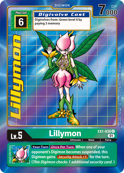 Alternate Art Lillymon Ex1-039 - Ex01 Classic Collection