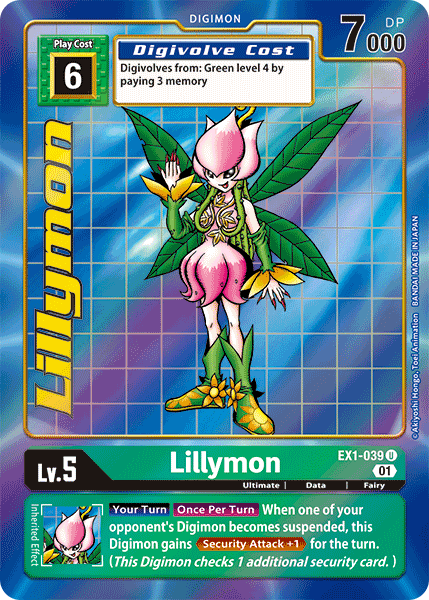 ALTERNATE ART Lillymon (EX1-039) -  EX01 Classic Collection