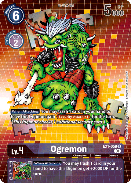 Alternate Art Ogremon Ex1-059 - Ex01 Classic Collection