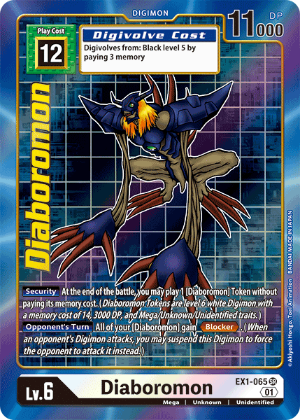 Alternate Art Diaboromon Ex1-065 - Ex01 Classic Collection