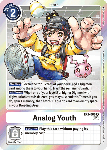 Analog Youth (EX1-066) Rare -  Classic Collection