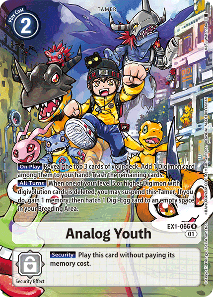 Alternate Art Analog Youth Ex1-066 - Ex01 Classic Collection