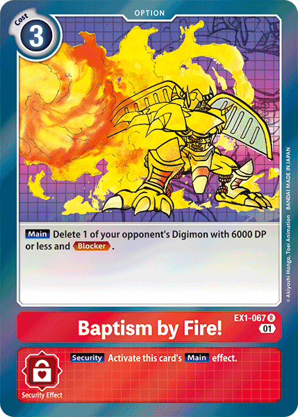 Baptism by Fire! (EX1-067) Rare -  Classic Collection