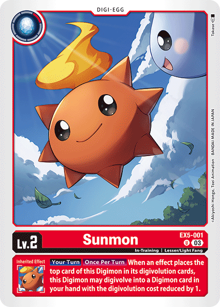 Plasyet 4 4x Sunmon Ex5-001 - Uncommon Ex05 Animal Colosseum