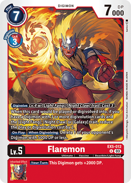 Plasyet 4 4x Flaremon Ex5-012 - Uncommon Ex05 Animal Colosseum