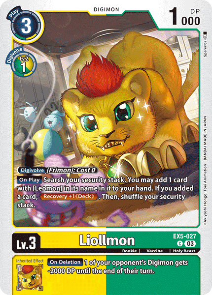 Plasyet 4 4x Liollmon Ex5-027 - Common Ex05 Animal Colosseum