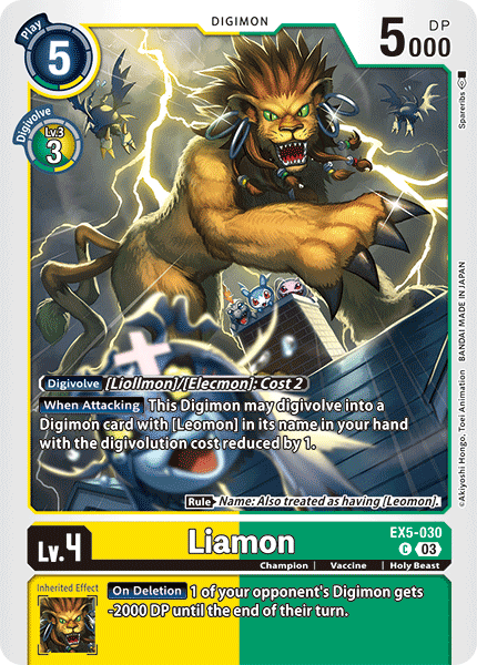 Plasyet 4 4x Liamon Ex5-030 - Common Ex05 Animal Colosseum