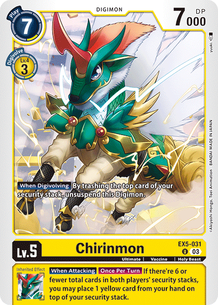 Plasyet 4 4x Chirinmon Ex5-031 - Uncommon Ex05 Animal Colosseum