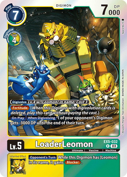 Loaderleomon Ex5-032 - Rare Ex05 Animal Colosseum
