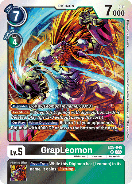 Grapleomon Ex5-049 - Rare Ex05 Animal Colosseum