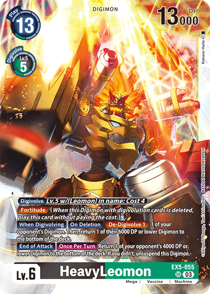 Heavyleomon EX5-055 - Super Rare EX05 Animal Colosseum