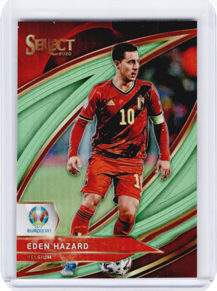 2020 Select UEFA Euro EDEN HAZARD Field Level Variation Neon Green 59/149-Cherry Collectables