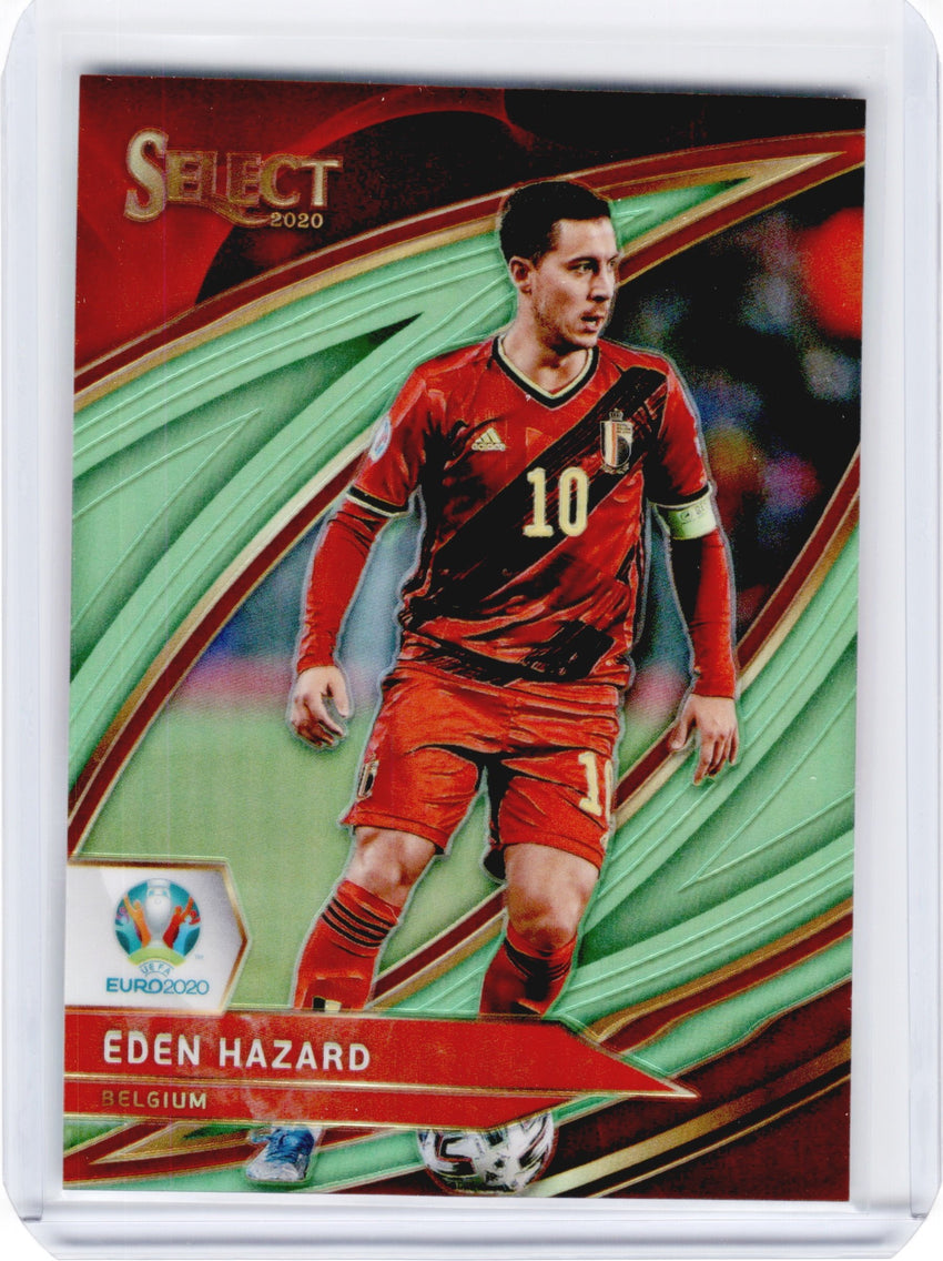 2020 Select UEFA Euro EDEN HAZARD Field Level Variation Neon Green 148/149-Cherry Collectables