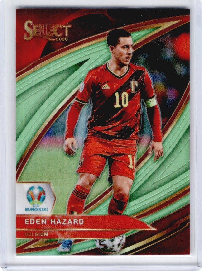 2020 Select UEFA Euro EDEN HAZARD Field Level Variation Neon Green 100/149-Cherry Collectables