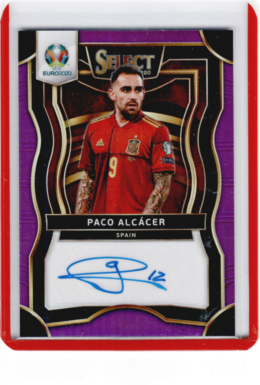 2020 Select UEFA Euro PACO ALCACER Signatures Auto Purple 35/75-Cherry Collectables