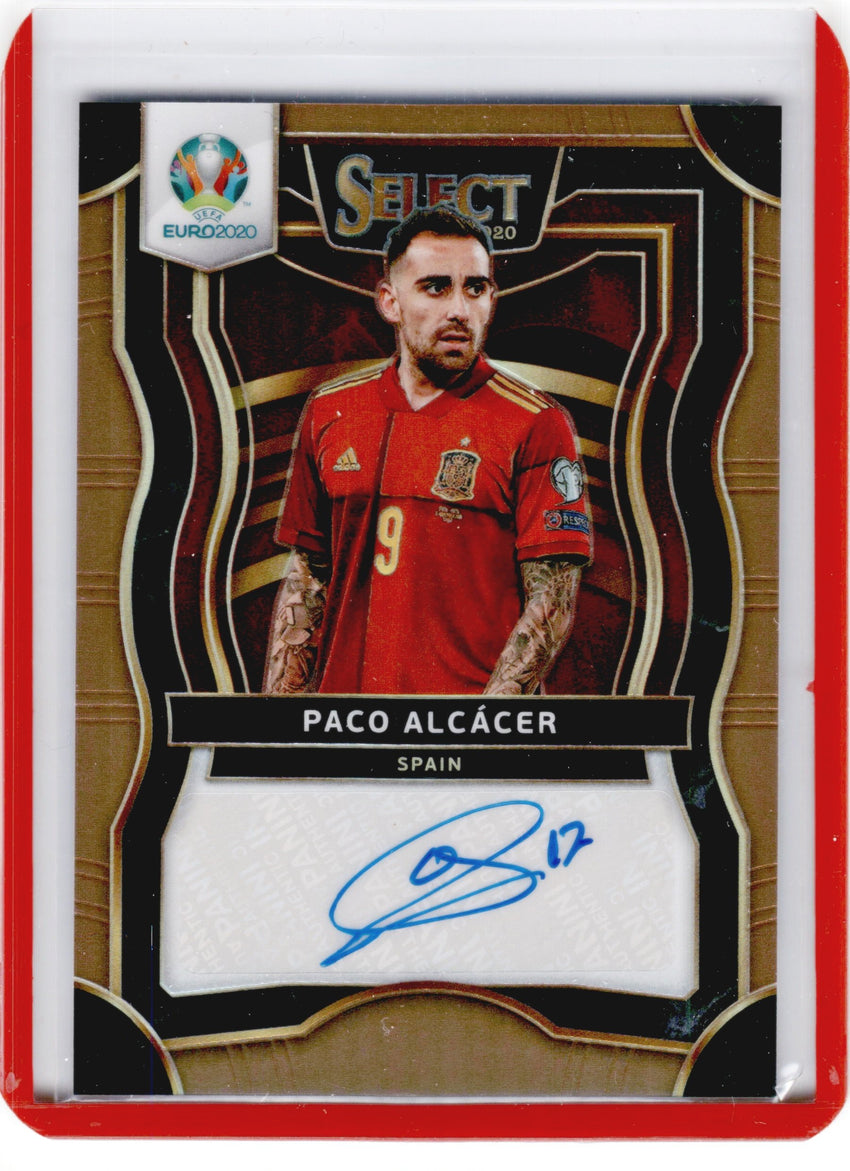 2020 Select UEFA Euro PACO ALCACER Signatures Auto Copper 15/49-Cherry Collectables