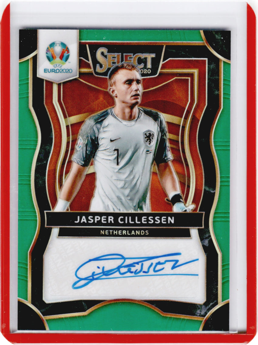 2020 Select UEFA Euro JASPER CILLESSEN Signatures Auto Green 14/17-Cherry Collectables