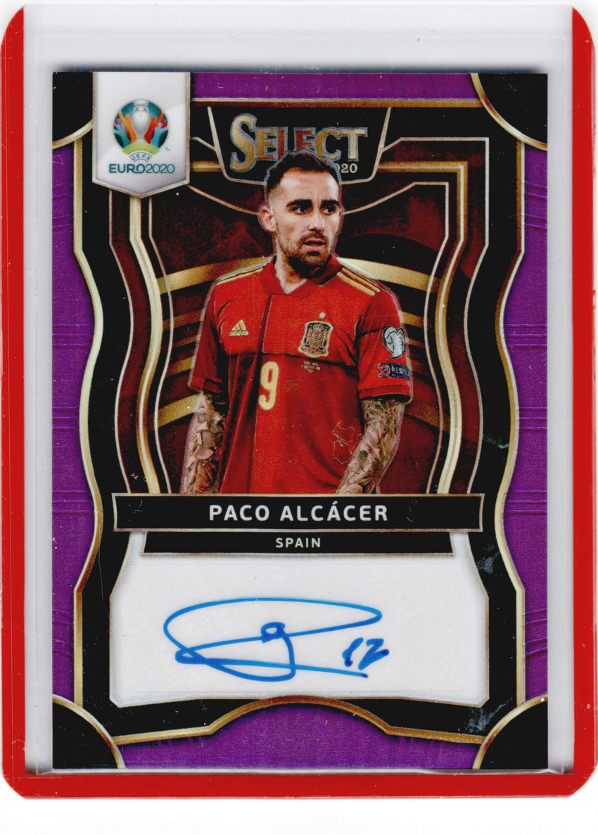 2020 Select UEFA Euro PACO ALCACER Signatures Auto Purple 45/75-Cherry Collectables