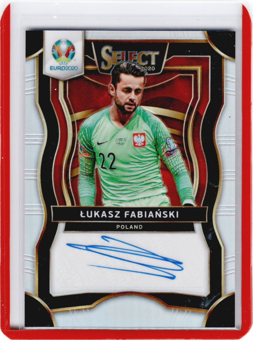 2020 Select UEFA Euro LUKASZ FABIANSKI Signatures Auto Silver #LF (C)-Cherry Collectables