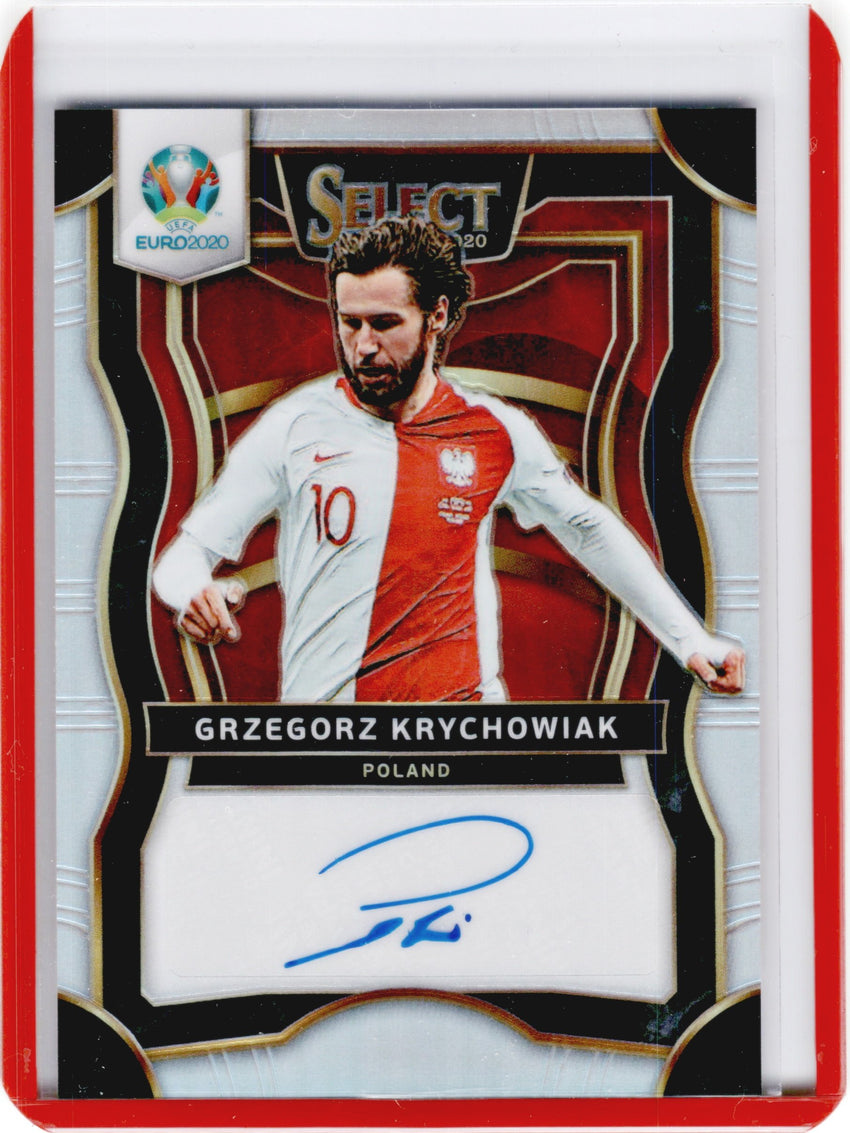 2020 Select UEFA Euro GRZEGORZ KRYCHOWIAK Signatures Auto Silver #GKR (B)-Cherry Collectables