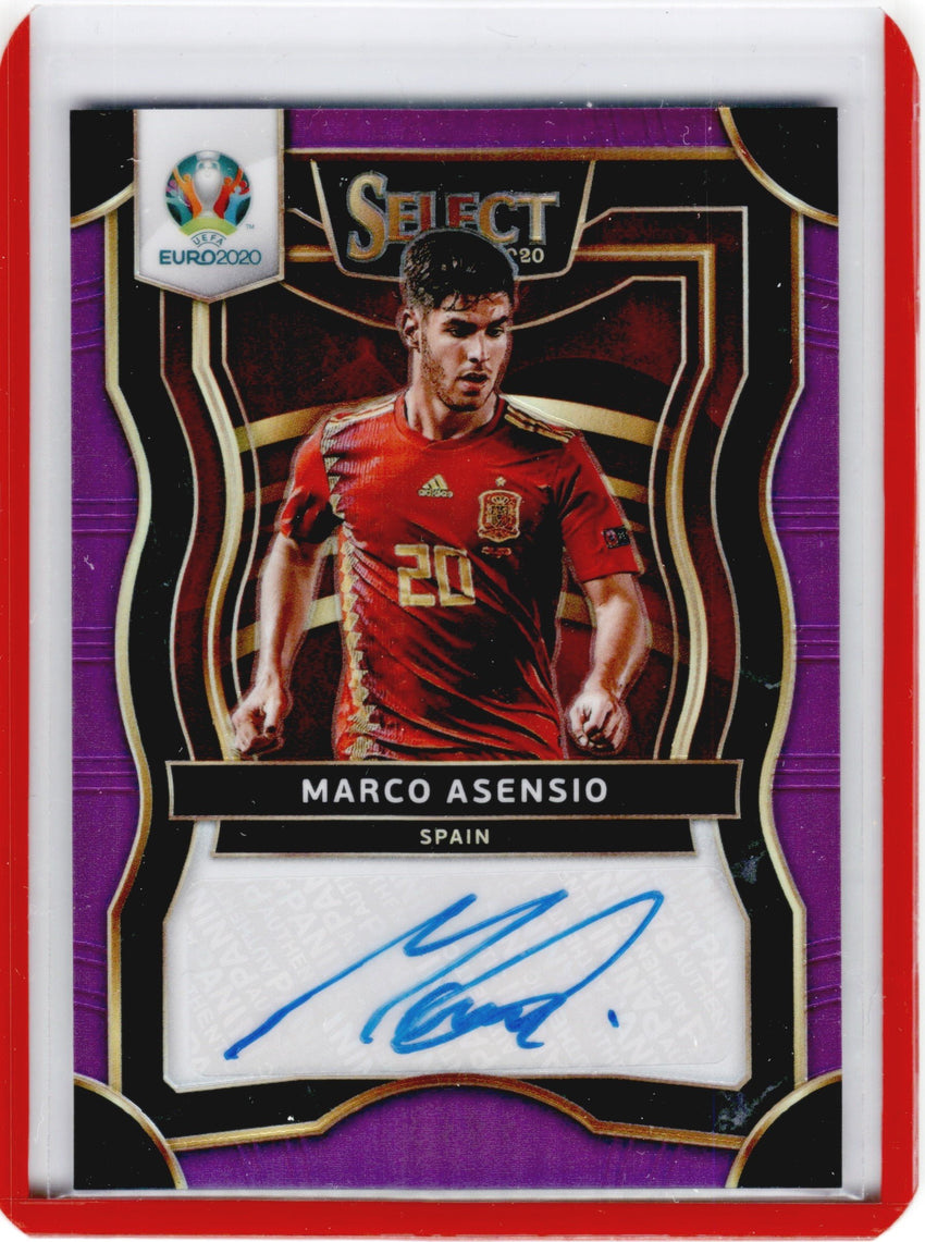 2020 Select UEFA Euro MARCO ASENSIO Signatures Auto Purple 38/75-Cherry Collectables