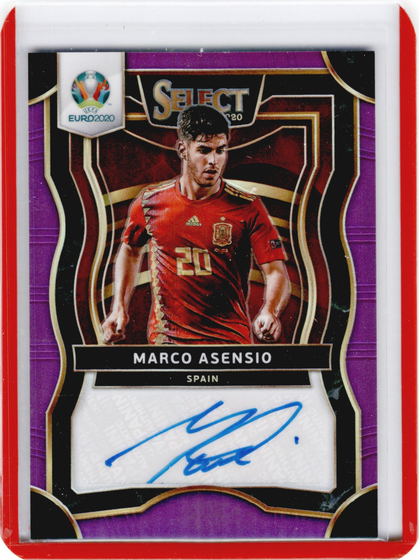 2020 Select UEFA Euro MARCO ASENSIO Signatures Auto Purple 74/75-Cherry Collectables
