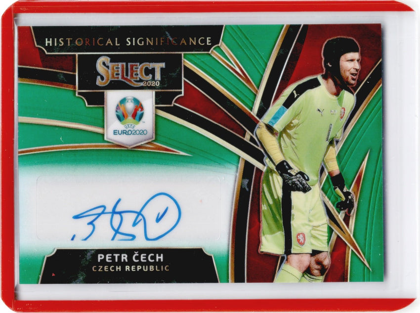 2020 Select UEFA Euro PETR CECH Historical Significance Auto Green 3/15-Cherry Collectables