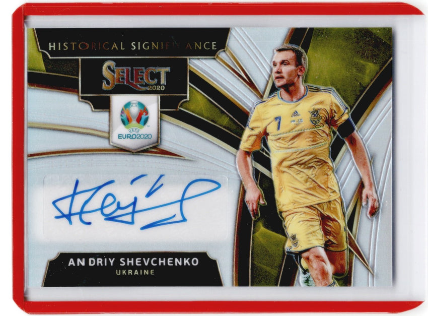 2020 Select UEFA Euro ANDRIY SHEVCHENKO Historical Significance Auto Silver #AS (H)-Cherry Collectables