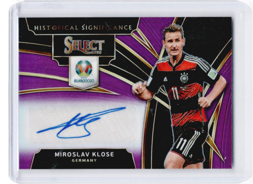 2020 Select UEFA Euro MIROSLAV KLOSE Historical Significance Auto Purple 72/75-Cherry Collectables