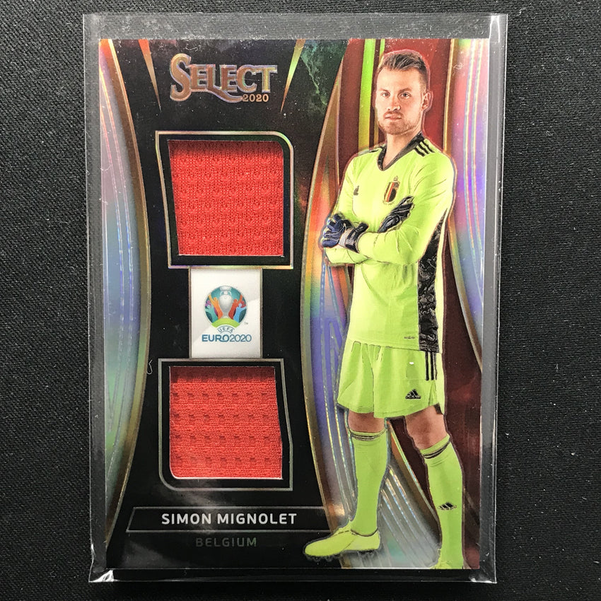 2020 Select UEFA Euro SIMON MIGNOLET Dual Jerseys Silver #SMI (B)-Cherry Collectables