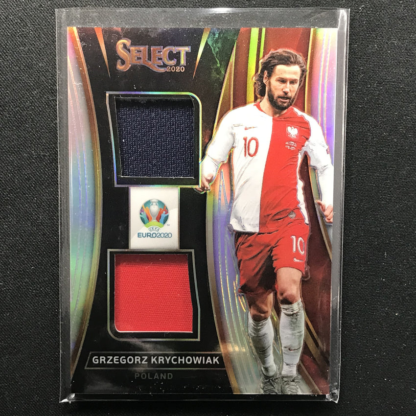 2020 Select UEFA Euro GRZEGORZ KRYCHOWIAK Dual Jerseys Silver #GKR (C)-Cherry Collectables