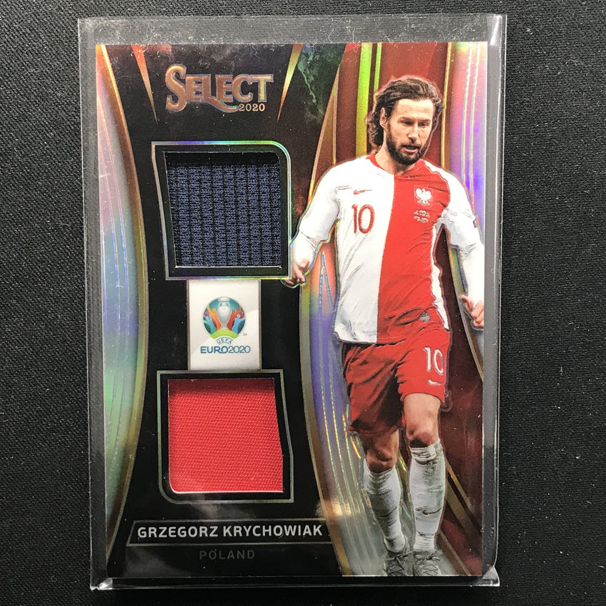 2020 Select UEFA Euro GRZEGORZ KRYCHOWIAK Dual Jerseys Silver #GKR (D)-Cherry Collectables